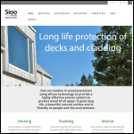 Screen shot of the Sioo Wood Protection website.