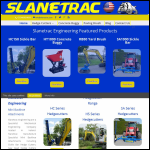 Screen shot of the Slanetrac Engineering Ltd website.