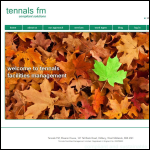 Screen shot of the Tennals FM website.