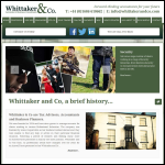 Screen shot of the Whittaker and Co website.