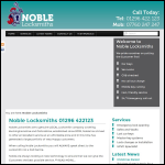 Screen shot of the Noble Locksmiths website.