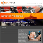 Screen shot of the DevFirst Ltd website.