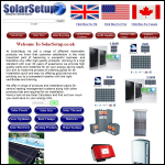 Screen shot of the SolarSetup.co.uk website.