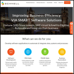 Screen shot of the Schnell Solutions Ltd website.