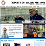 Screen shot of the Institute of Builders' Merchants website.