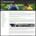 Screen shot of the National Institute for Social Work website.