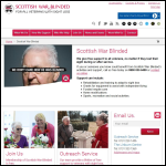 Screen shot of the Scottish War Blinded website.