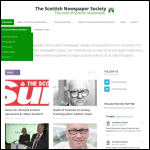 Screen shot of the The Scottish Newspaper Society website.