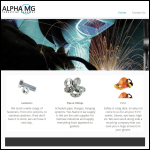 Screen shot of the Alpha-MG Ltd website.