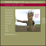 Screen shot of the Malcolm Tempest Ltd website.