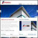 Screen shot of the Premier Sealant Systems website.