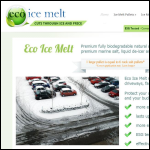 Screen shot of the Eco Ice Melt website.