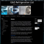 Screen shot of the G & O Refrigeration website.