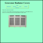 Screen shot of the Grosvenor Radiator Covers website.