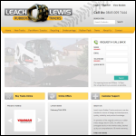 Screen shot of the Leach Lewis Rubber Tracks Ltd website.