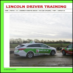 Screen shot of the Lincoln Driver Training website.