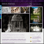Screen shot of the David Wadley Photography Birmingham website.