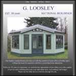 Screen shot of the G Loosley Sectional Buildings website.