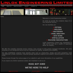Screen shot of the Linlok Engineering Ltd website.