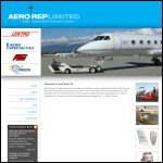 Screen shot of the Aero Rep Ltd website.
