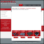 Screen shot of the Formwell Plastics Ltd website.