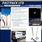 Screen shot of the Fastpack Ltd website.