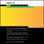 Screen shot of the Optimism Design website.