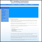 Screen shot of the H I Building Contractors website.