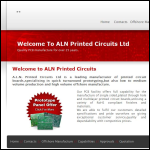 Screen shot of the Alans Circuits Ltd website.