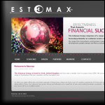 Screen shot of the Estomax Ltd website.
