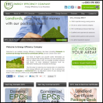 Screen shot of the Energy Efficiency Company website.