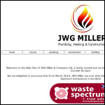 Screen shot of the Jwg Miller & Company website.