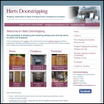 Screen shot of the Herts Doorstripping website.