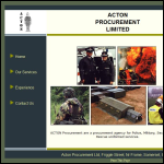 Screen shot of the Acton Procurement Ltd website.