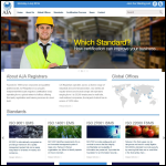 Screen shot of the AJA Registrars Ltd website.