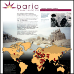Screen shot of the Baric (Consultants) Ltd website.