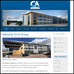 Screen shot of the CA Group Ltd website.