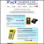 Screen shot of the PMF Marine Ltd website.