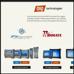 Screen shot of the Dap Technologies website.