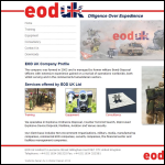 Screen shot of the EOD UK Ltd website.