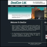 Screen shot of the Desicon Ltd website.