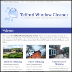 Screen shot of the S K Williams Window Cleaning Services website.