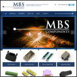 Screen shot of the MBS Components Ltd website.
