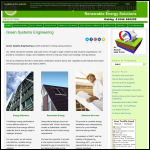Screen shot of the Green Systems Engineering website.