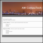 Screen shot of the Aw Computech Ltd website.