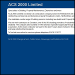 Screen shot of the A C S (2000) Ltd website.