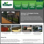 Screen shot of the Bradgate Fencing Specialists Ltd website.