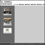 Screen shot of the Mcdonnell Design website.