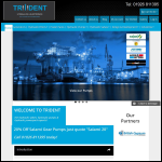 Screen shot of the Trident Hydraulics Ltd website.