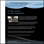 Screen shot of the Spur Engineering Services website.